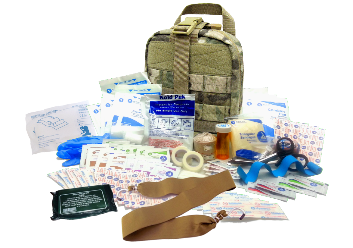 Military IFAK Level 2 EMT First Aid Kit RipAway Army Medic Bag